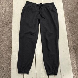 Lululemon At Ease Joggers Mens large 30” Textured Knit Gym Yoga charcoal